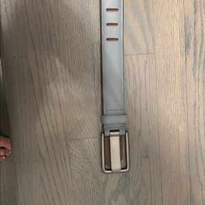 Free People Gray Leather Belt